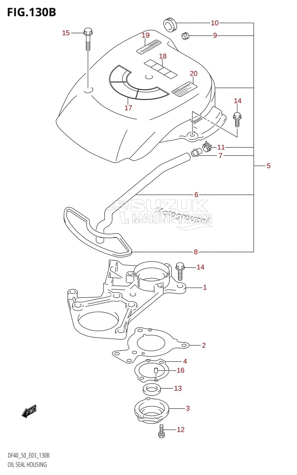 OIL SEAL HOUSING (K1,K2,K3,K4,K5,K6,K7,K8,K9,K10)