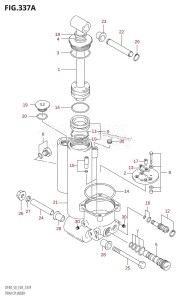 DF50 From 05001F-371001 (E03)  2003 drawing TRIM CYLINDER ((DF40T,DF50T):(X,Y))