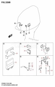 DF140BT From 14005F-440001 (E11 - E40)  2024 drawing PTT SWITCH /​ ENGINE CONTROL UNIT (DF140BT,DF140BZ)