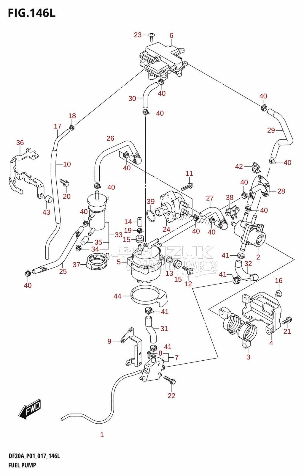 FUEL PUMP (DF20AT:P01)