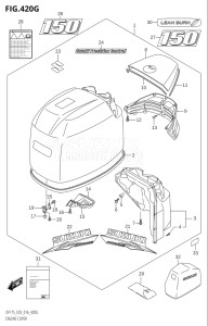 15002Z-610001 (2016) 150hp E03-USA (DF150Z) DF150Z drawing ENGINE COVER (DF150ZG:E03)