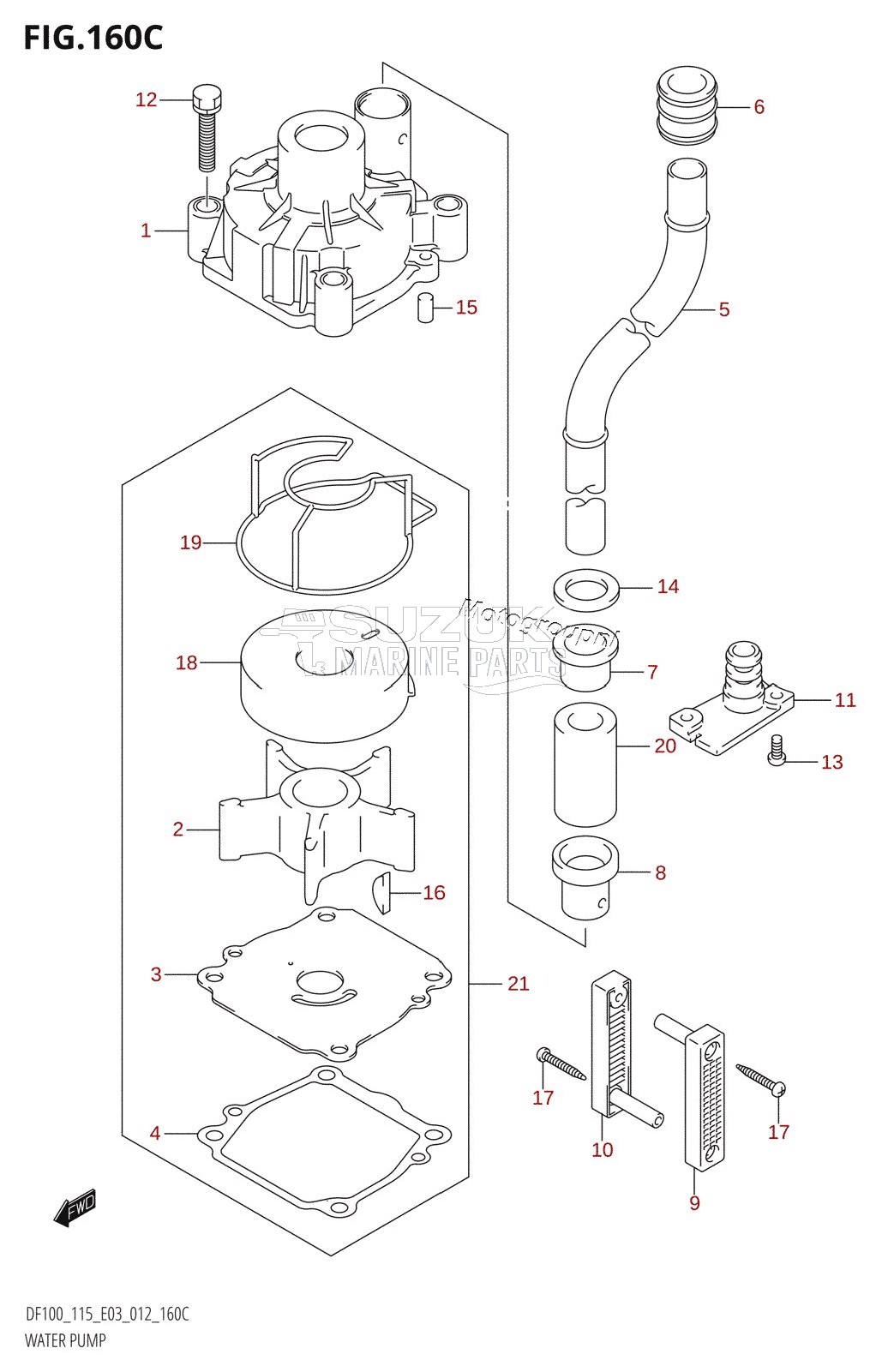 WATER PUMP (DF115Z:E03)