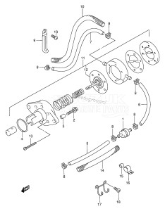 DF15 From 01501F-751001 ()  1997 drawing FUEL FILTER