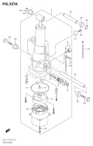 01502F-880001 (2008) 15hp P03-U.S.A (DF15K8) DF15 drawing TRIM CYLINDER (DF9.9T,DF9.9TH)