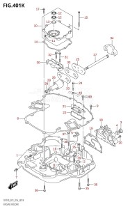 DF250 From 25003F-610001 (E01 E40)  2016 drawing ENGINE HOLDER (DF250T:E40)