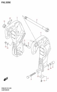 DF50A From 05003F-210001 (E01)  2012 drawing CLAMP BRACKET (DF50ATH:E01)