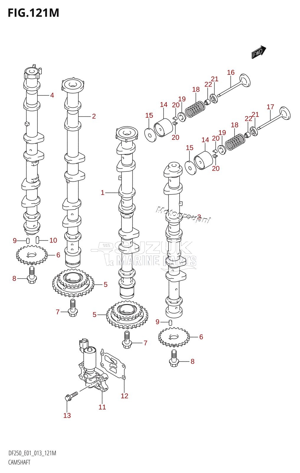 CAMSHAFT (DF250Z:E40)