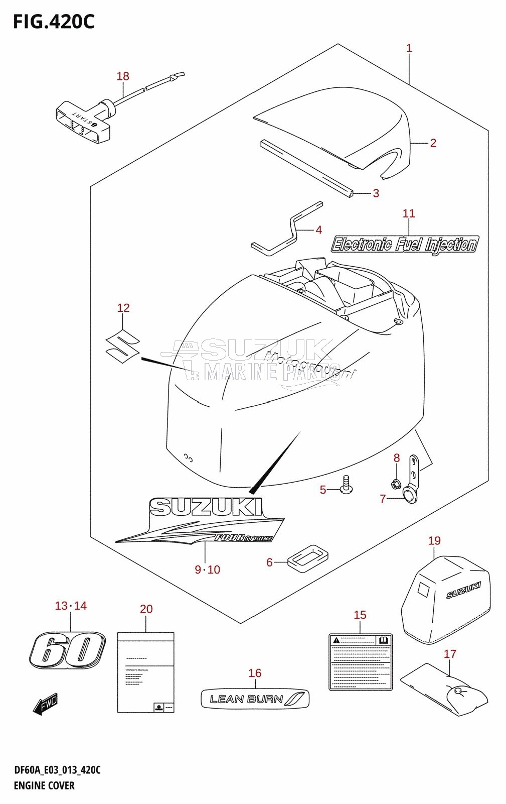 ENGINE COVER (DF60A:E03)