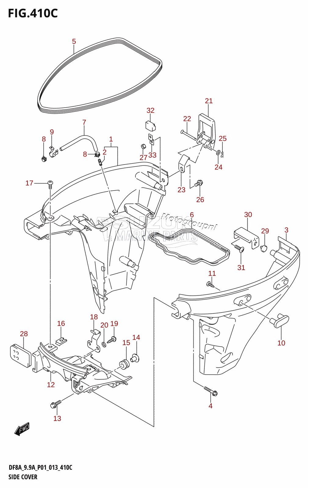 SIDE COVER (DF9.9A:P01)