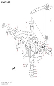 DF175T From 17502F-210001 (E01 E40)  2012 drawing SWIVEL BRACKET (DF175T:E40)