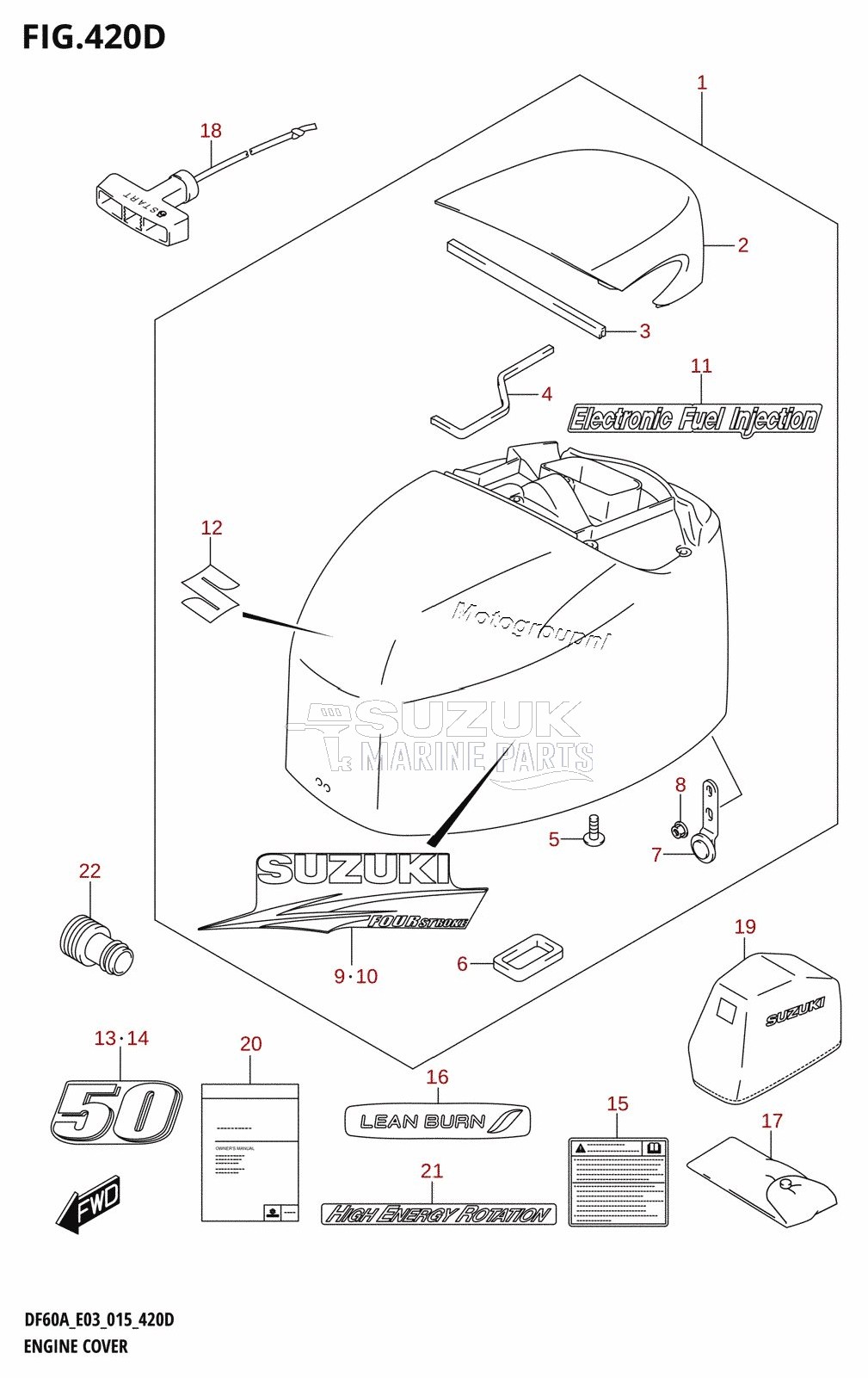 ENGINE COVER (DF50AVT:E03)