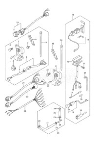 Outboard DF 30 drawing Trim Sender