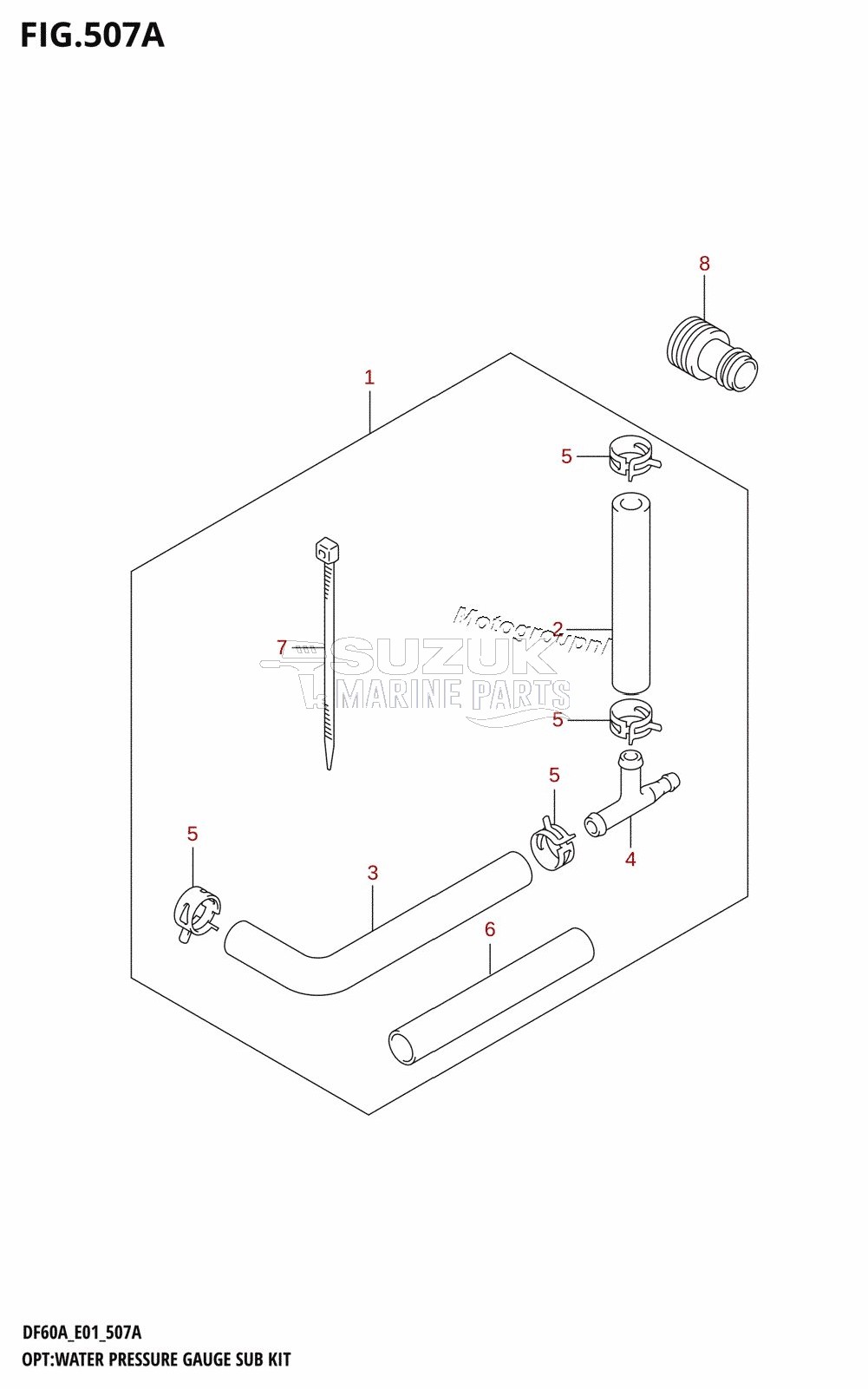 OPT:WATER PRESSURE GAUGE SUB KIT