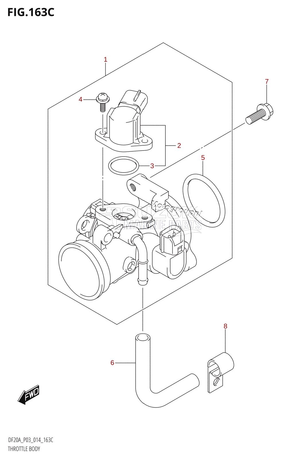 THROTTLE BODY (DF9.9BT:P03)