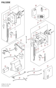 DF115AZ From 11503Z-610001 (E01 E3 E11 E40)  2016 drawing OPT:KEY LESS START (DF140AZ:E11)