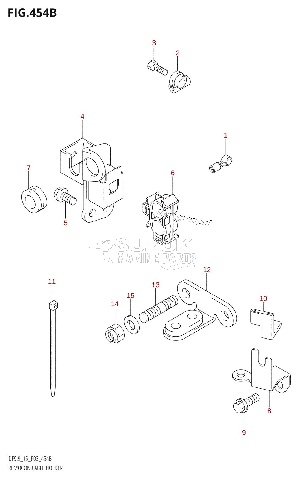 REMOCON CABLE HOLDER (DF9.9T)