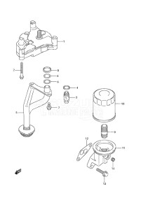 Outboard DF 70A drawing Oil Pump