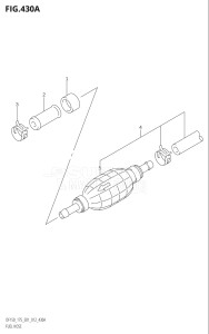 17502F-210001 (2012) 175hp E01 E40-Gen. Export 1 - Costa Rica (DF175T) DF175T drawing FUEL HOSE (DF150T:E40)