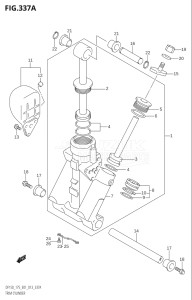 17502F-310001 (2013) 175hp E01 E40-Gen. Export 1 - Costa Rica (DF175T) DF175T drawing TRIM CYLINDER