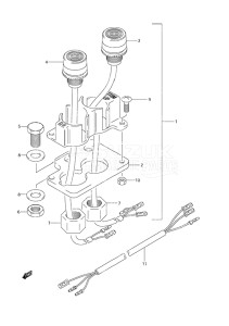 Outboard DF 30 drawing Trim Switch