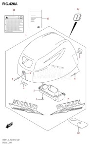 DF8A From 00801F-310001 (P03)  2013 drawing ENGINE COVER (DF8A:P03)