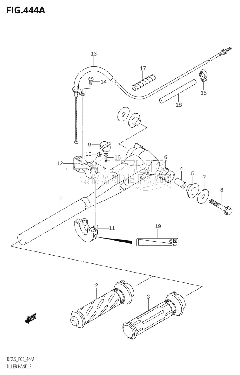 TILLER HANDLE