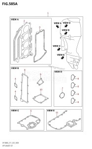 DF140BG From 14004F-240001 (E11 E40)  2022 drawing OPT:GASKET SET