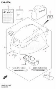 DF8A From 00801F-410001 (P01)  2014 drawing ENGINE COVER (DF8A,DF8AR)