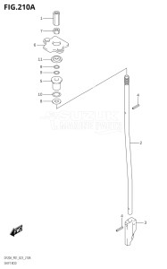 01504F-040001 (2020) 15hp E01-Gen. Export 1 (DF15AR   DF15AT_2) DF15A drawing SHIFT ROD