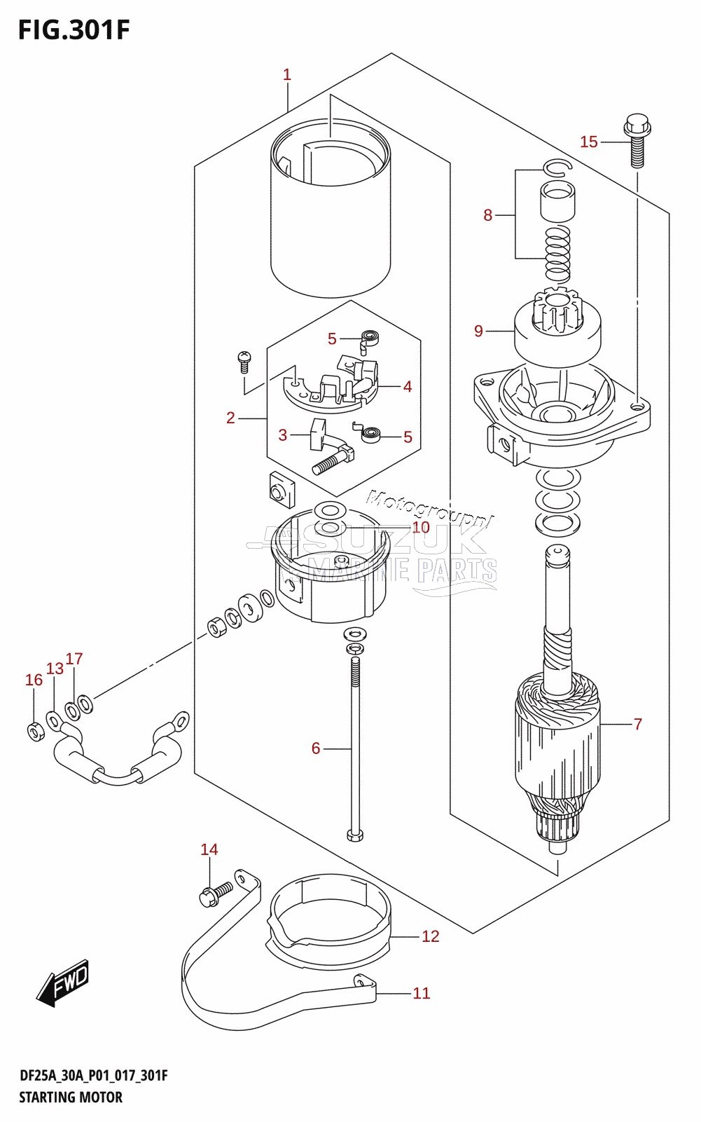 STARTING MOTOR (DF30AR:P01)