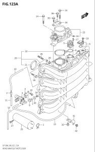 15002Z-240001 (2022) 150hp E40-Costa Rica (DF150WZ) DF150 drawing INTAKE MANIFOLD / THROTTLE BODY