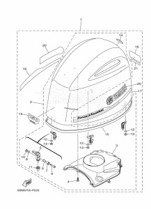 FL150FETX drawing FAIRING-UPPER