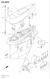 22503Z-210001 (2012) 225hp E03-USA (DF225Z) DF225Z drawing GEAR CASE (DF225T:E03)