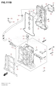 04005F-240001 (2022) 40hp E34-Italy (DF40ASVT  DF40ASVT) DF40A drawing CYLINDER HEAD (SEE NOTE)