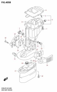 DF9.9B From 00995F-240001 (E01 P01   -)  2022 drawing DRIVE SHAFT HOUSING (P40)