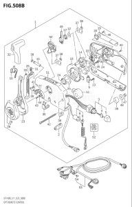 11506Z-340001 (2023) 115hp E11 E40-Gen. Export 1-and 2 (DF115BZ) DF115BZ drawing OPT:REMOTE CONTROL