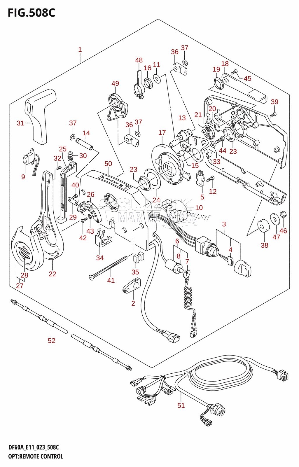 OPT:REMOTE CONTROL ((DF40A:E11,DF40AST:E34,DF50A:E11,DF60A:(E11,E40),DF60AVT:E11,DF40ASVT:E34):022)