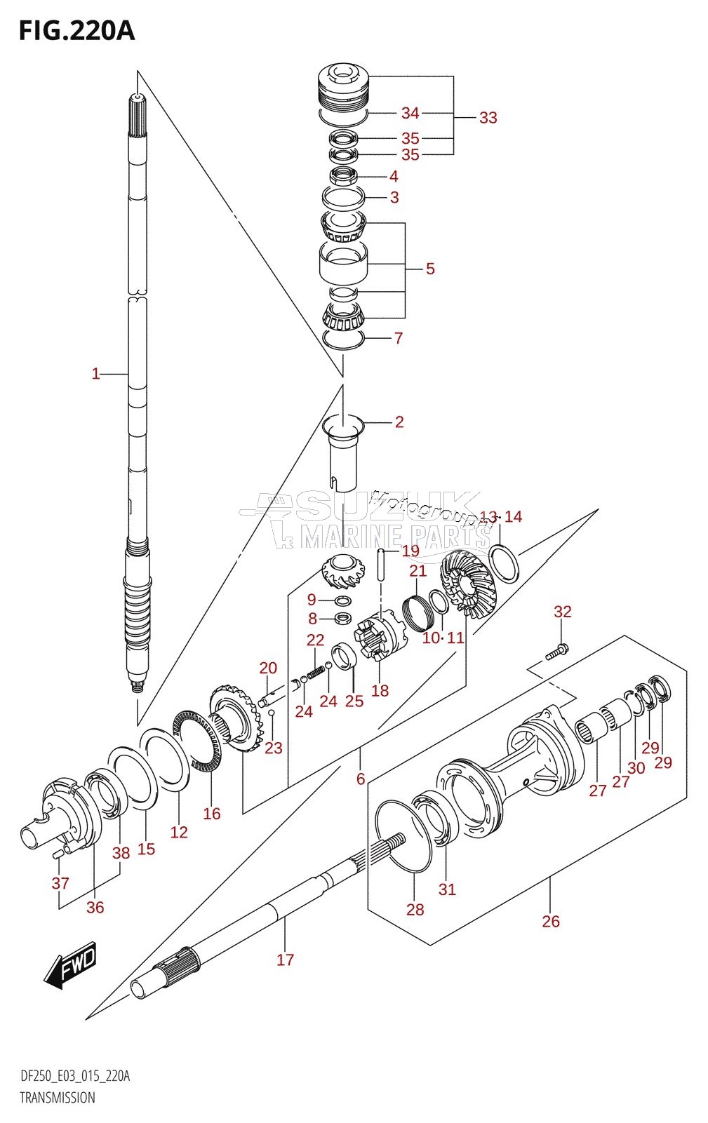 TRANSMISSION (DF200T:E03)