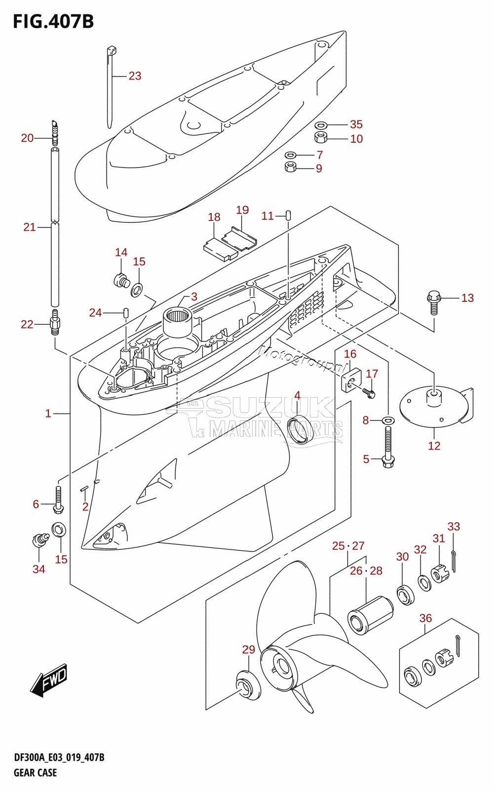 GEAR CASE (DF250A)