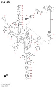 05004F-710001 (2017) 50hp E01-Gen. Export 1 (DF50AVT  DF50AVTH) DF50A drawing SWIVEL BRACKET (DF40ATH:E01)