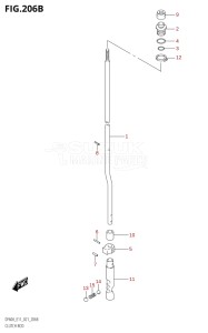 06003F-140001 (2021) 60hp E11-Gen. Export 2 (DF60AVT  DF60AVT_   DF60AVT   DF60AVTH  DF60AVTH_   DF60AVTH) DF60A drawing CLUTCH ROD ((DF40A,DF50A,DF60A):E03)