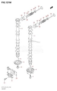 DF175ZG From 17502Z-410001 (E01 E40)  2014 drawing CAMSHAFT (DF175TG:E40)