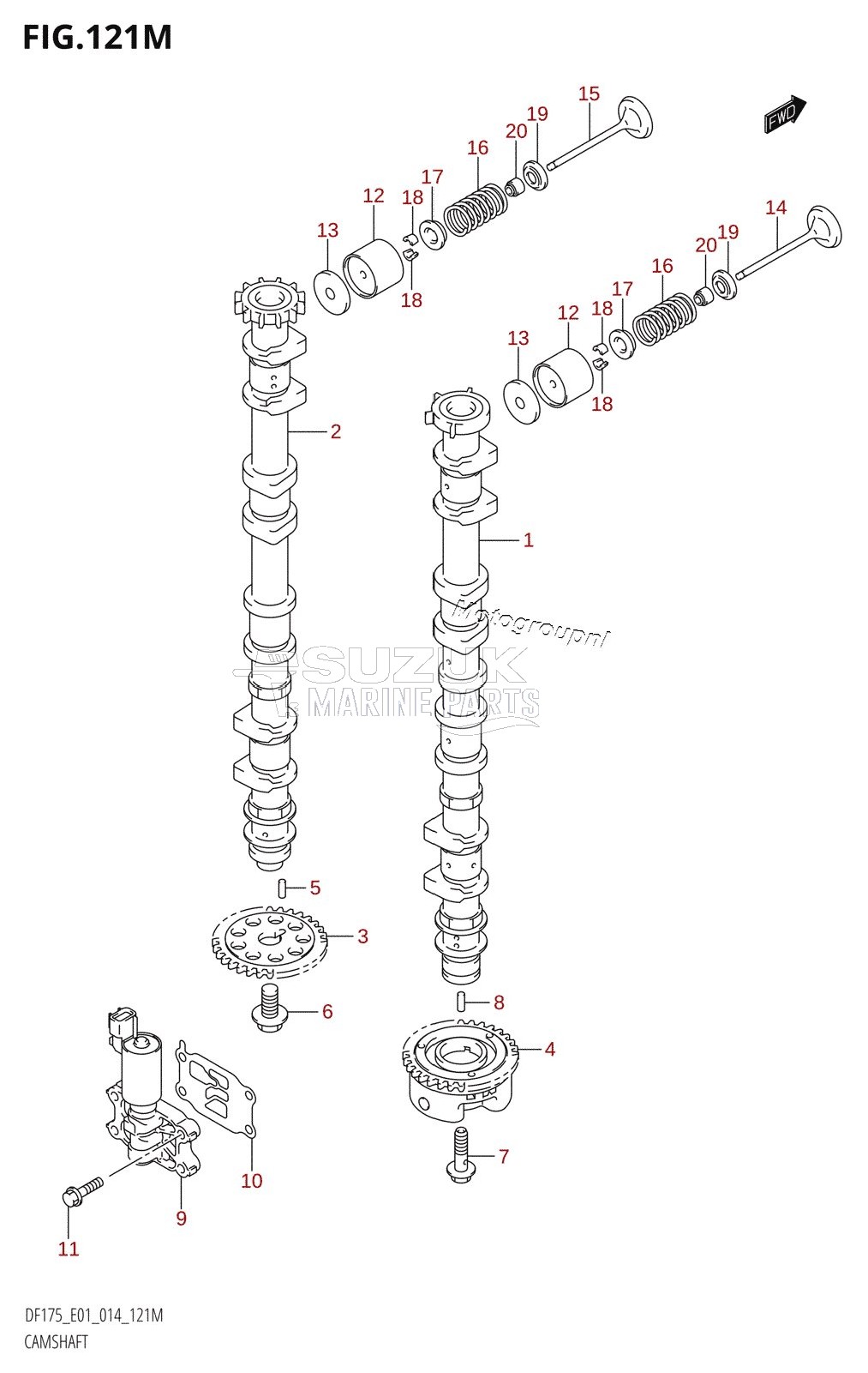 CAMSHAFT (DF175TG:E40)