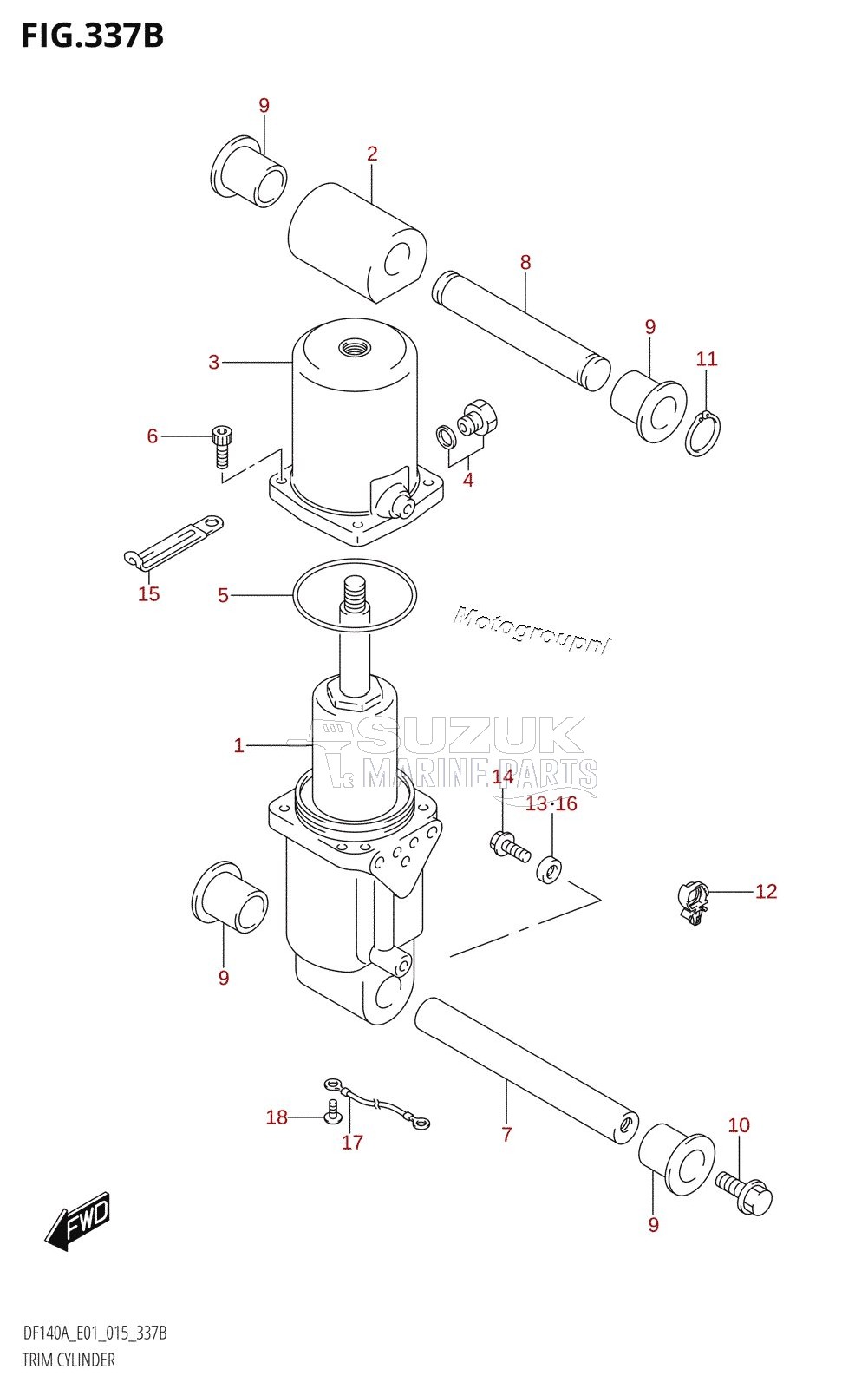 TRIM CYLINDER (DF115AT:E01)