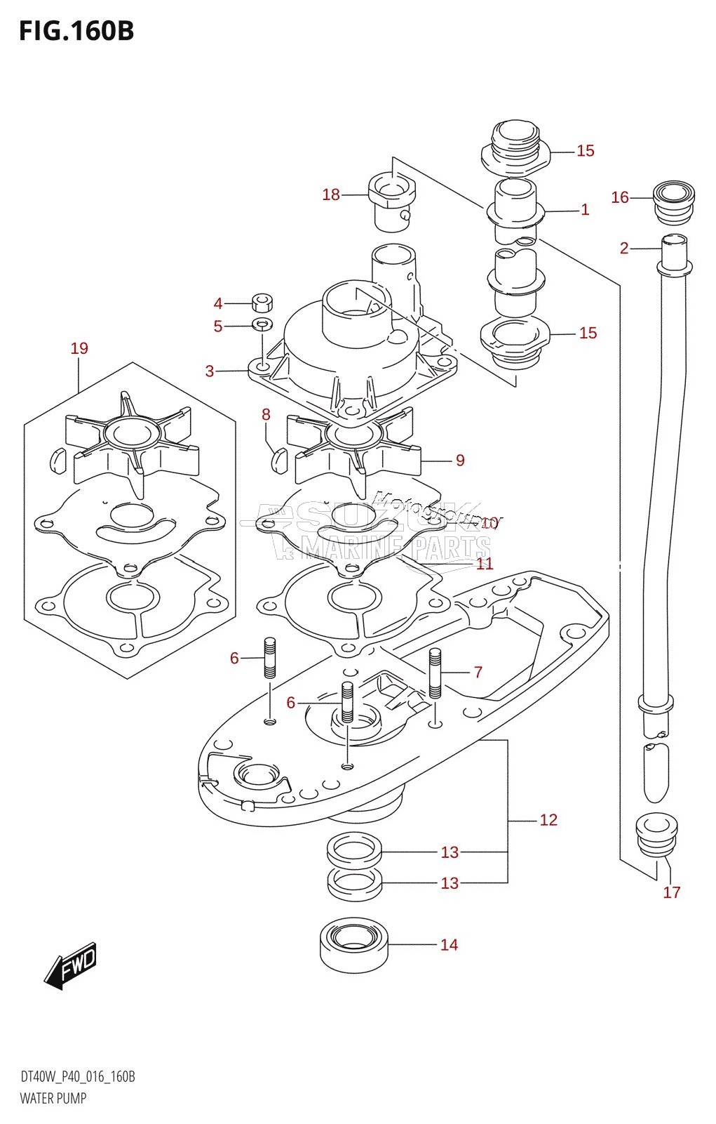 WATER PUMP (DT40W:P90)