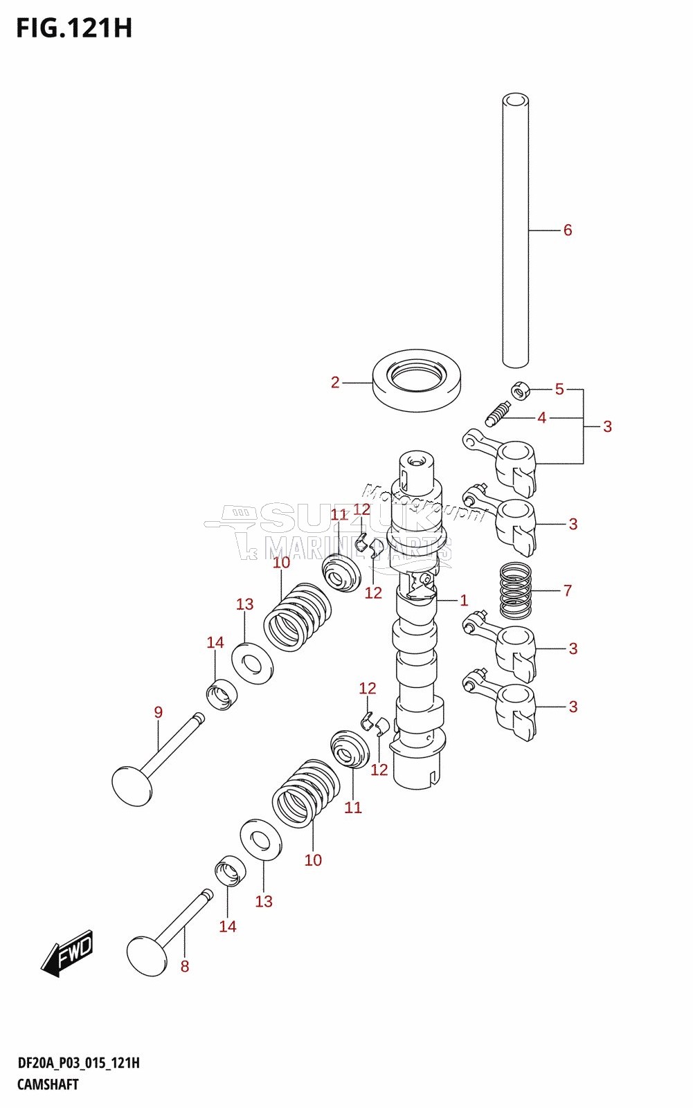 CAMSHAFT (DF20A:P03)