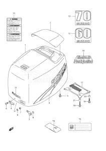 Outboard DF 60 drawing Engine Cover