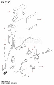 DF40A From 04003F-810001 (E01)  2018 drawing PTT SWITCH /​ ENGINE CONTROL UNIT (DF40AST:E34)