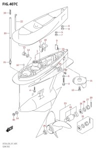 DF250 From 25003F-710001 (E03)  2017 drawing GEAR CASE (DF225T:E03)