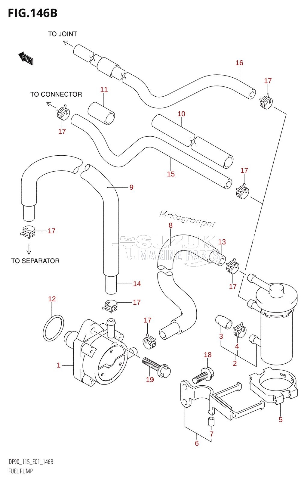 FUEL PUMP (DF90T:(K6,K7,K8),DF100T,DF115T:(K6,K7,K8,K9,K10,011),DF115Z)